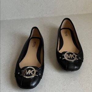 Michael Kors Black Leather Flats